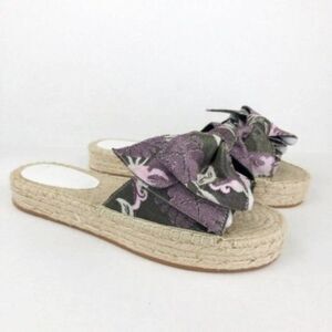 REBECCA MINKOFF Giana Bow Espadrille Slides 